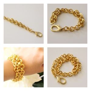 Custom Gold rolo bracelet